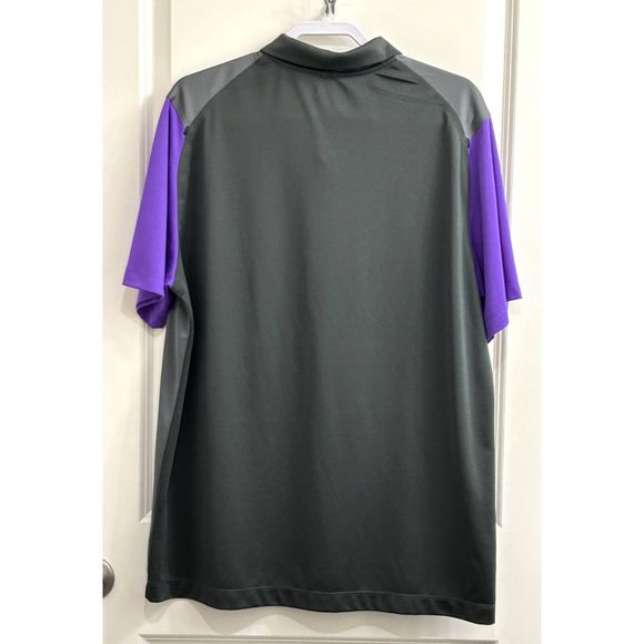 NikeGolf Tour Performance Dri-Fit Mens Polo Smokey Gray Short Sleeve Shirt XL - Picture 5 of 11